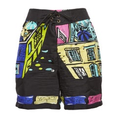 Emilio Pucci Mehrfarbige bedruckte Seiden Shorts S