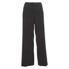 Armani Collezioni Pantalón Regular Negro A Rayas L