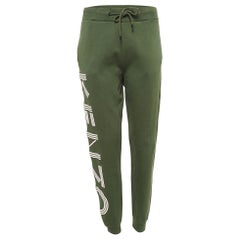 Pantalon de survêtement Kenzo imprimé en coton vert M