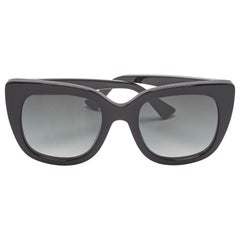 Gucci Black Gradient GG0163S Interlocking G Cat Eye Sunglasses