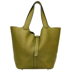 2007 Hermes Vert Anis Clemence Leather Picotin GM at 1stDibs  hermes  picotin gm, hermes green color names, hermes picotin 26