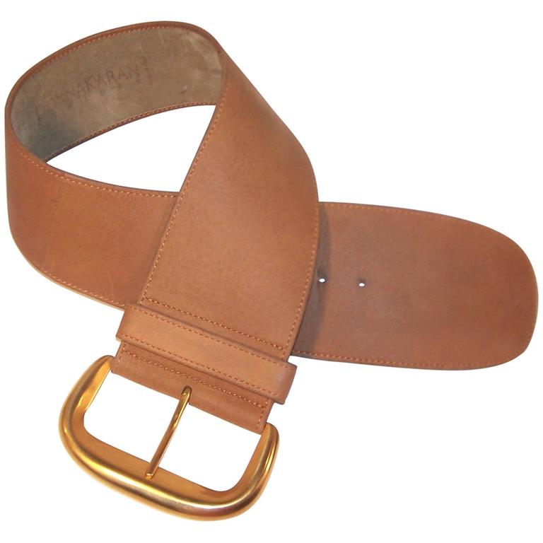 Sculptural 1980's Robert Lee Morris for Donna Karan Leather Belt at 1stDibs