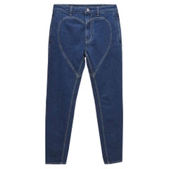 Burberry - Jeans skinny a vita media in denim blu S Vita 26