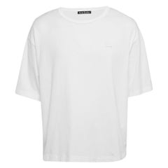 Acne Studios White Cotton Crew Neck T-Shirt XL