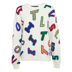 Louis Vuitton x NBA - Pull col ras du cou en maille Intarsia S