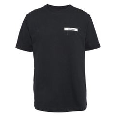 Jacquemus - Maglietta girocollo in cotone nero XXL