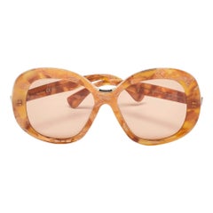 Max Mara Brown Lunettes de soleil surdimensionnées Edna