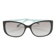 Tiffany & Co. Black Gradient TF 4090-B Crystal Embellished Square Sunglasses