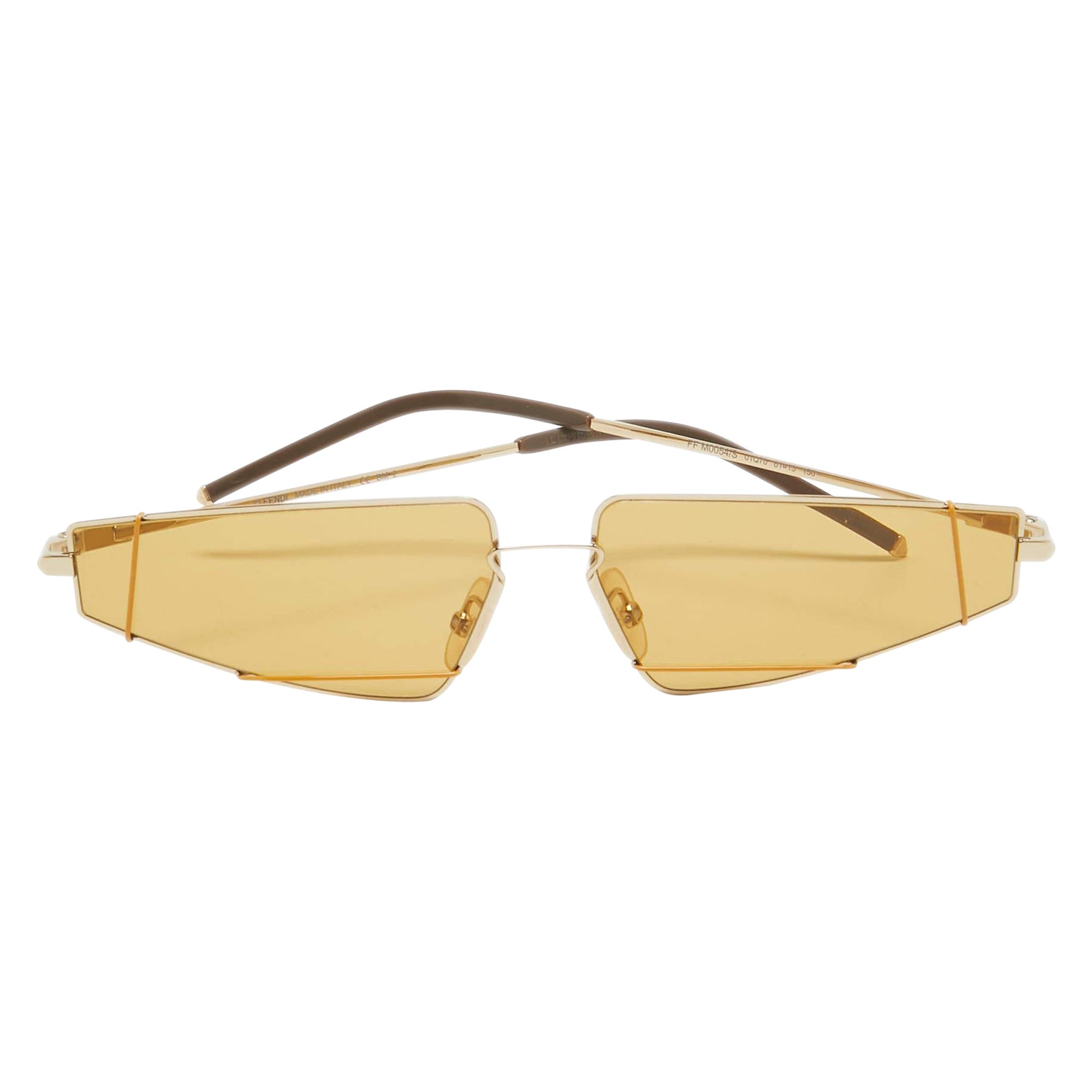 Fendi Amarillo FFM0054/S Gafas de sol geométricas