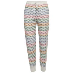 Missoni Grey Patterned Knit Jogger Pants S