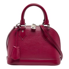 Used Louis Vuitton Fuchsia Epi Leather Alma BB Bag