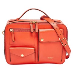 Mulberry - Sac à bandoulière carré Cherwell en cuir orange