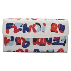 Fendi Multicolor Leather Crayons Continental Wallet