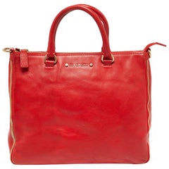 Givenchy Tote de piel naranja con cremallera