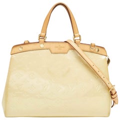 Louis Vuitton Citrine Monogram Vernis Brea MM Bag