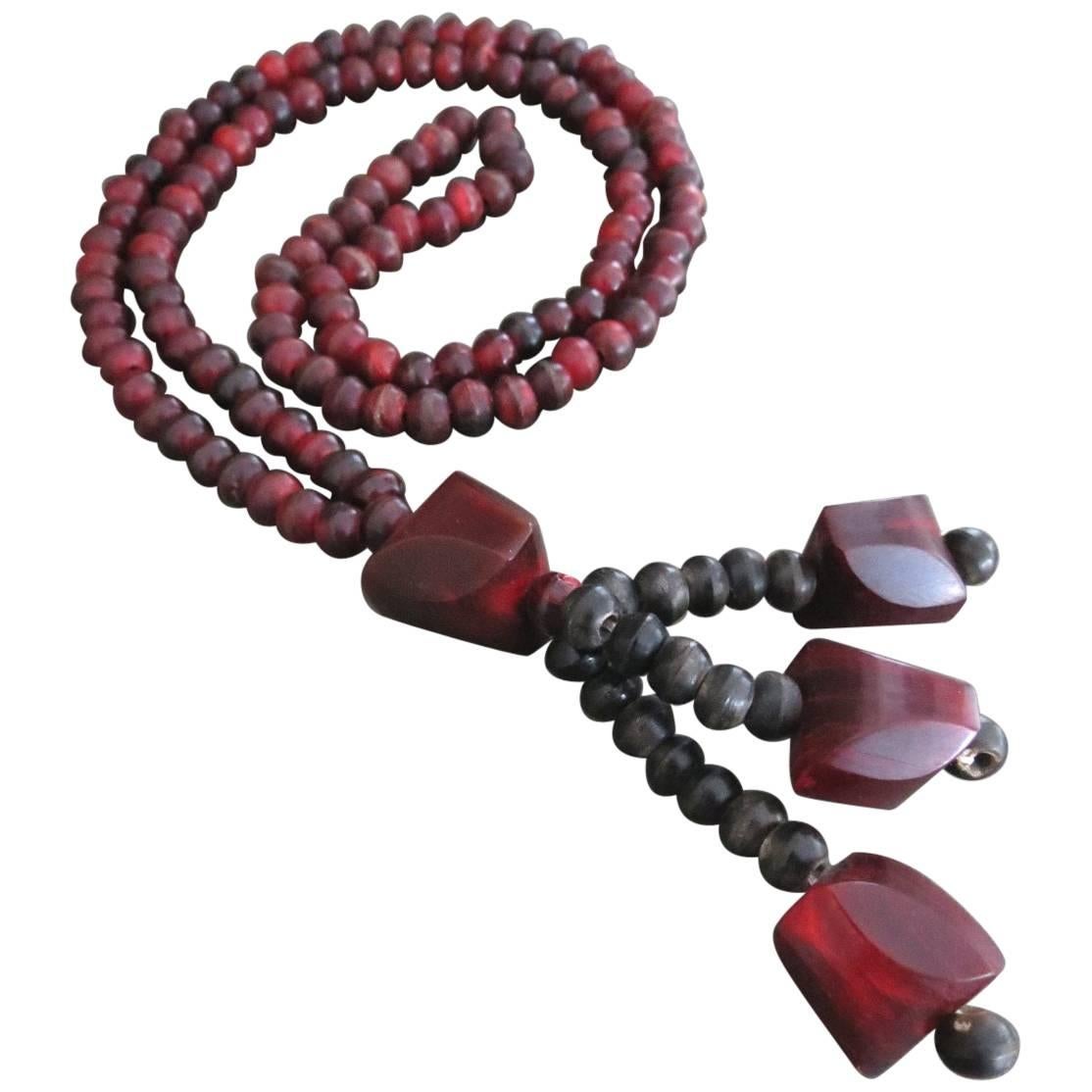 Vintage Danish Monies Gerda Lynggaard Horn Necklace For Sale