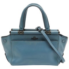 Coach Blue Leather Selena Grace Tote
