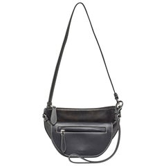 Mini bolso Olympia de piel negro de Burberry