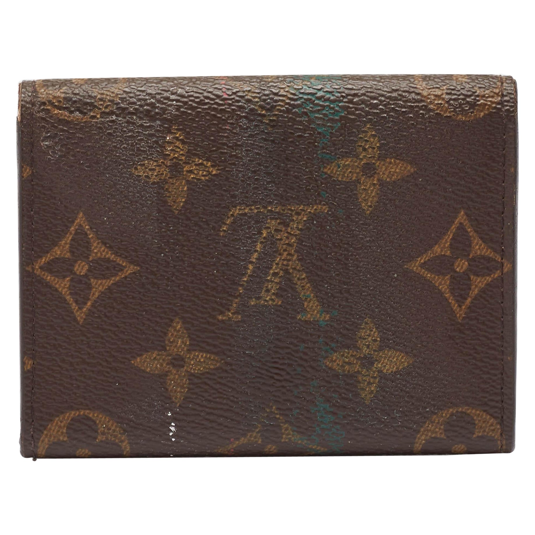 Carte de visite Louis Vuitton en toile Monogram en vente
