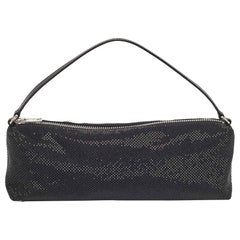 Alexander Wang Borsa Flex Heiress in tela nera e cristalli di pelle