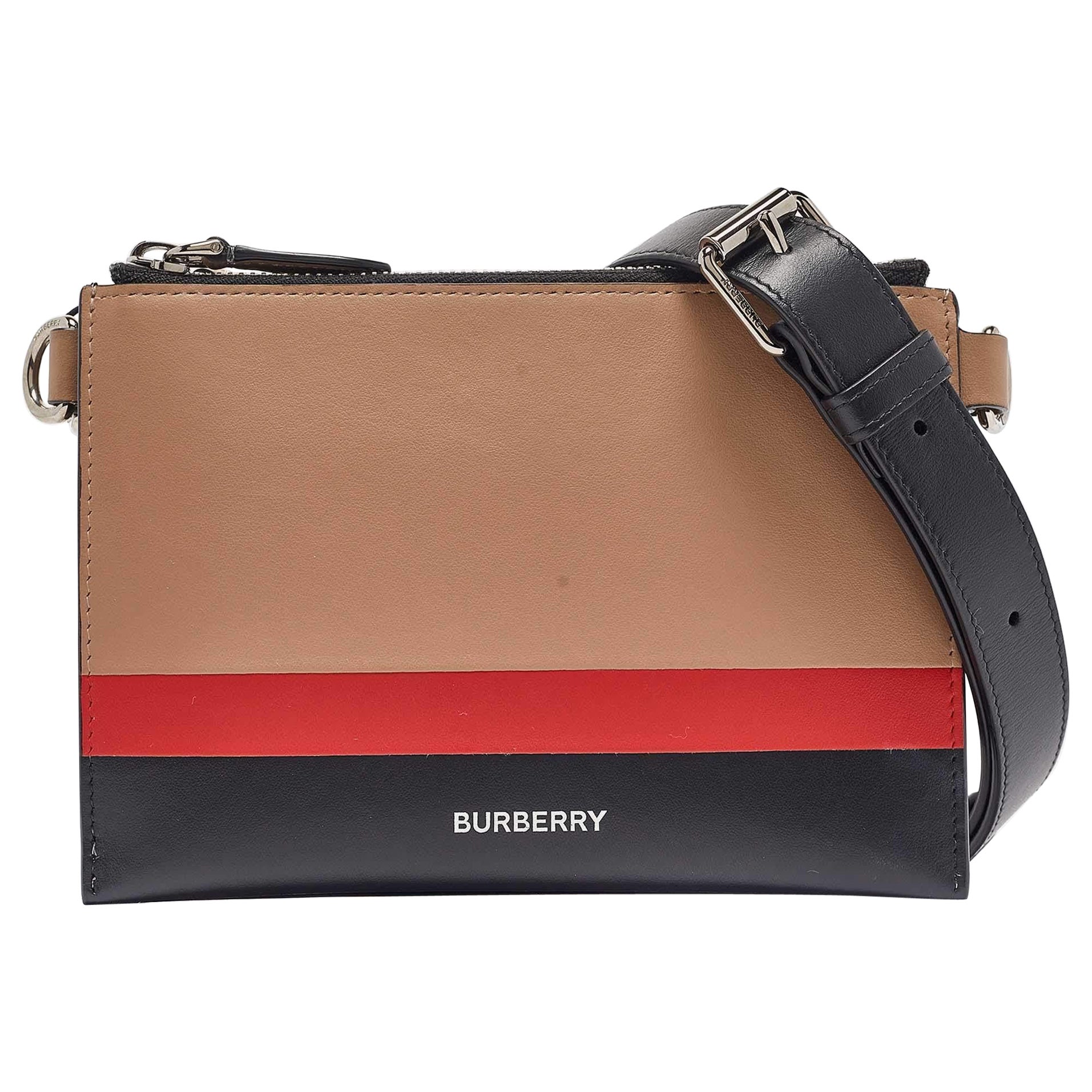 Burberry Multicolor Leather Benji Crossbody Bag For Sale