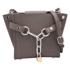 Alexander Wang Borsa a spalla Attica in pelle grigia