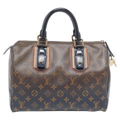 Louis Vuitton Noir Monogram Limited Edition Mirage Speedy 30 Bag