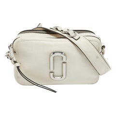 Marc Jacobs Off White Leather The Sofshot Camera Bag