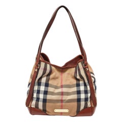 Burberry Piel Marrón  Bolsos de lona Canterbury