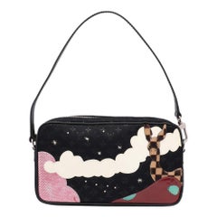 Louis Vuitton Black Monogram Satin Conte De Fees Pochette Bag