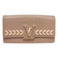 Louis Vuitton Galet Leather Capucines Wallet