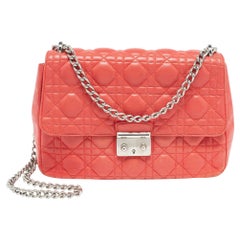 Dior Red Cannage Leather Medium Miss Dior Flap Bag