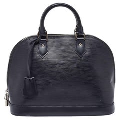 Louis Vuitton Black Epi Leather Alma PM Bag