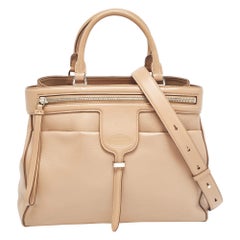 Tod's Beige Leather Thea Tote