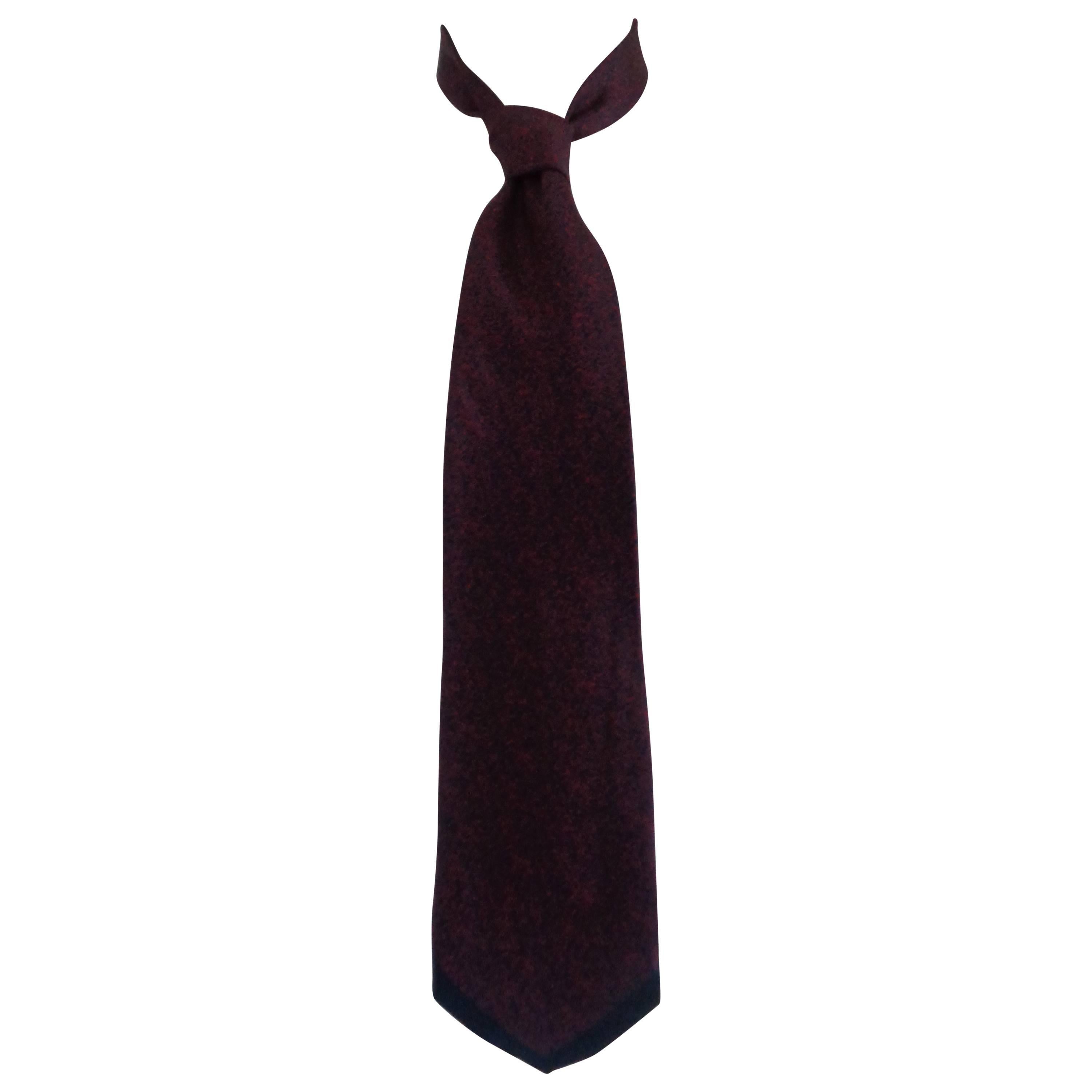 Krizia Uomo purple silk tie For Sale at 1stDibs