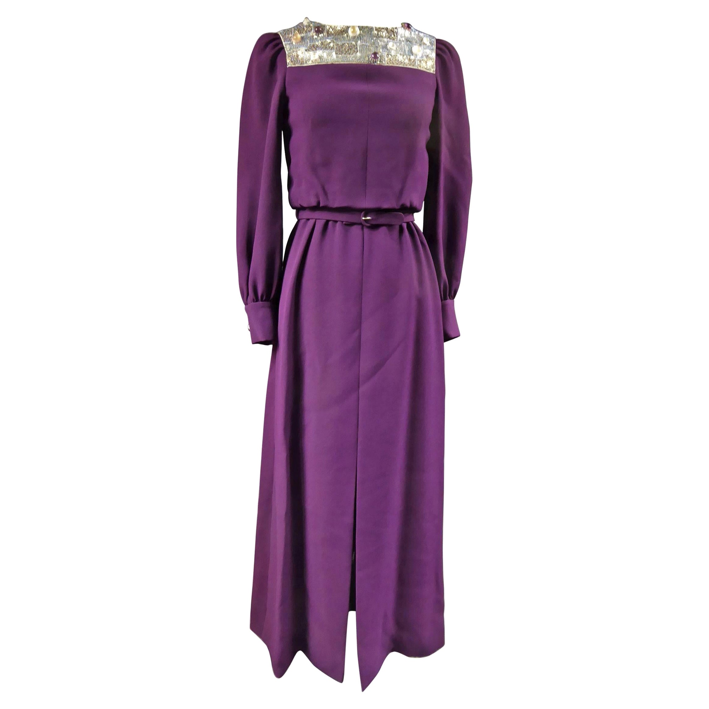 Nina Ricci Couture Kleid Kollektion Jeune Femme, 1970er Jahre im Angebot