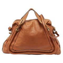 Chloe Brown Leder Große Paraty Umhängetasche