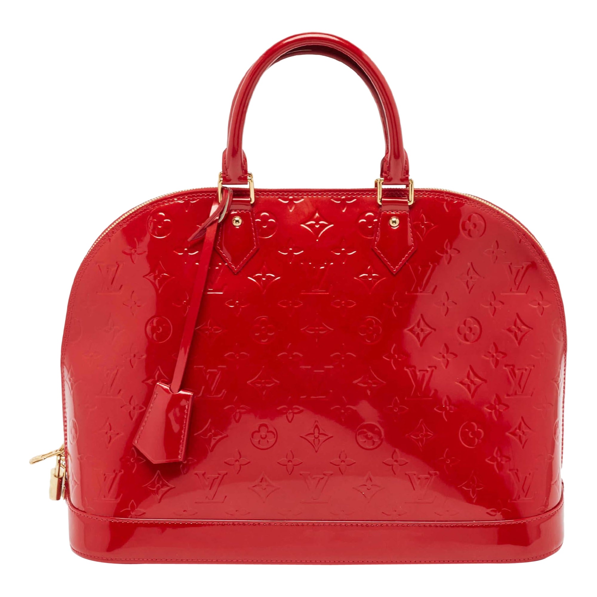 Louis Vuitton Pomme D&rsquo;amour Monogram Vernis Alma GM Bag For Sale