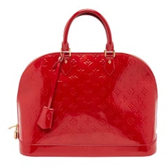Louis Vuitton Pomme D'amour Monogram Vernis Alma GM Bag
