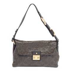 Louis Vuitton Dark Brown Monogram Patent Leather Limited Edition Motard Bag