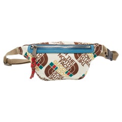 Gucci x The North Face Multicolor Print Nylon and Leather Belt Bag