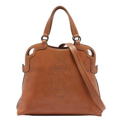 Cartier Tan Leather Marcello de Cartier Satchel