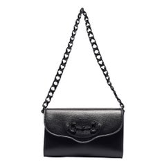 Gucci Black Leather Mini Monochrome Horsebit 1955 Shoulder Bag