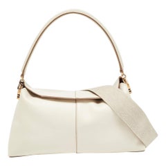 Tod's Off White Leather Small T Case Shoulder Bag