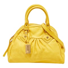 Marc by Marc Jacobs Cartable Classic Classic Q Baby Aidan en cuir jaune