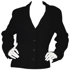 Chanel Black Boucle Jacket sz FR46 8