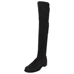Stuart Weitzman Charcoal Suede 50/50 Knee-High Boots sz US8.5 2