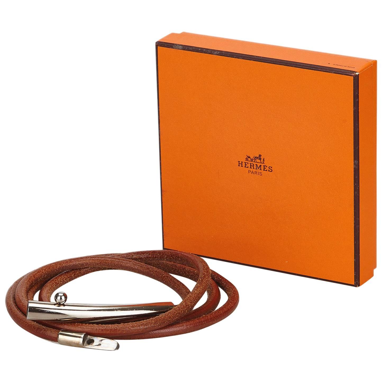 Brown Hermès Leather Belt