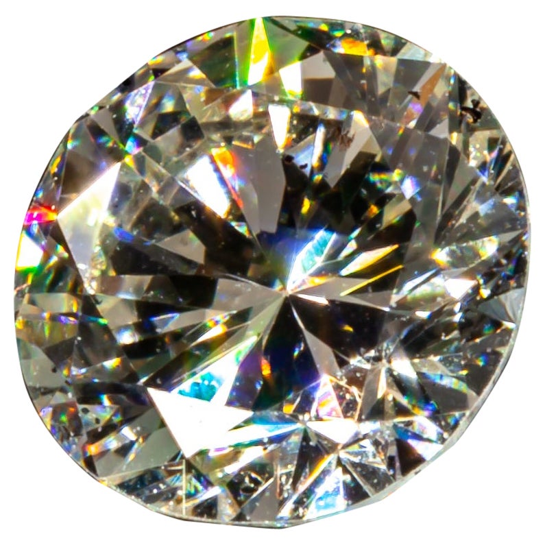 GIA Certified 0.48 Carat Brilliant Cut Natural Diamond, J Color, VS2 Clarity