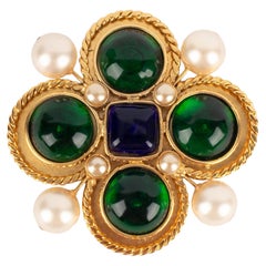 Vintage Chanel cross brooch 1990s